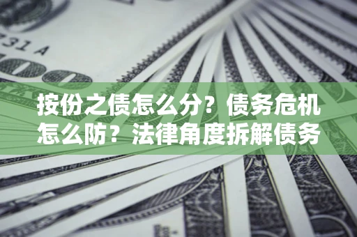 北京按份之债怎么分？债务危机怎么防？法律角度拆解债务分配与风险自保指南