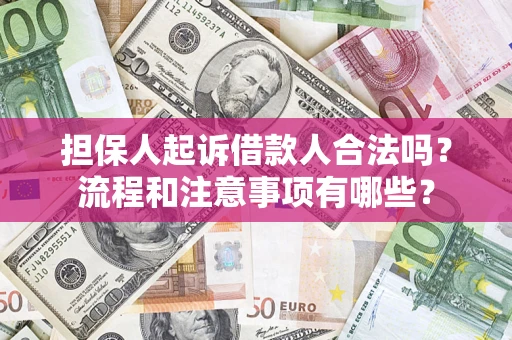 北京担保人起诉借款人合法吗？流程和注意事项有哪些？