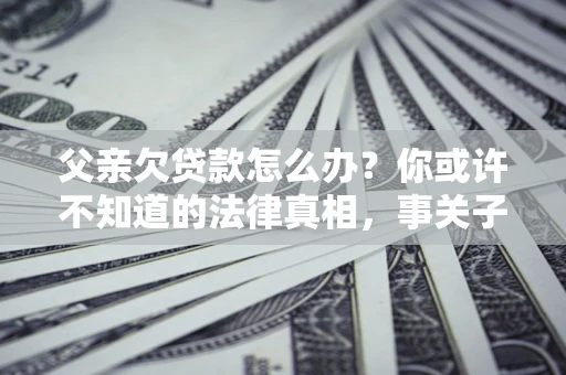 北京父亲欠贷款怎么办？你或许不知道的法律真相，事关子女未来