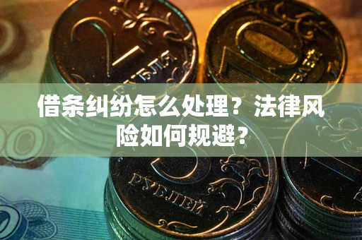 北京借条纠纷怎么处理？法律风险如何规避？