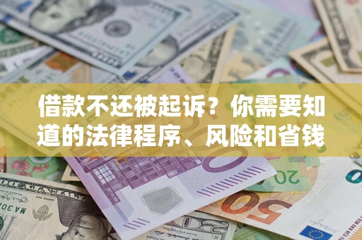 北京借款不还被起诉？你需要知道的法律程序、风险和省钱技巧