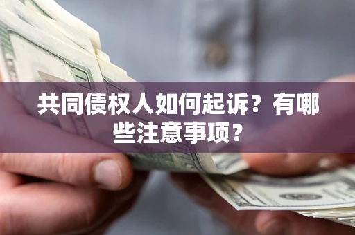 北京共同债权人如何起诉？有哪些注意事项？